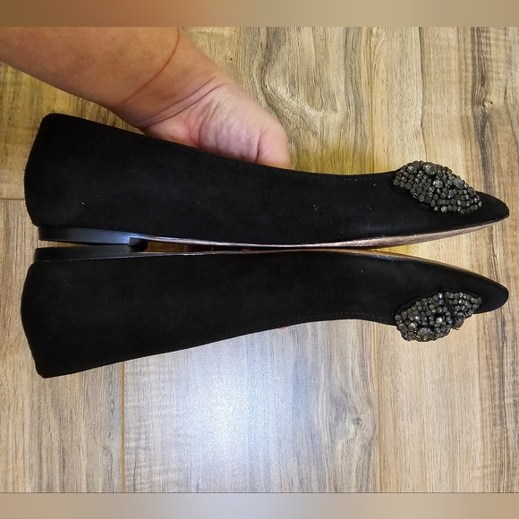 🎉HOST PICK🎉 Tory Burch Vanessa Flat Soho Luxe Suede Grosgrain Flats - Picture 8 of 10